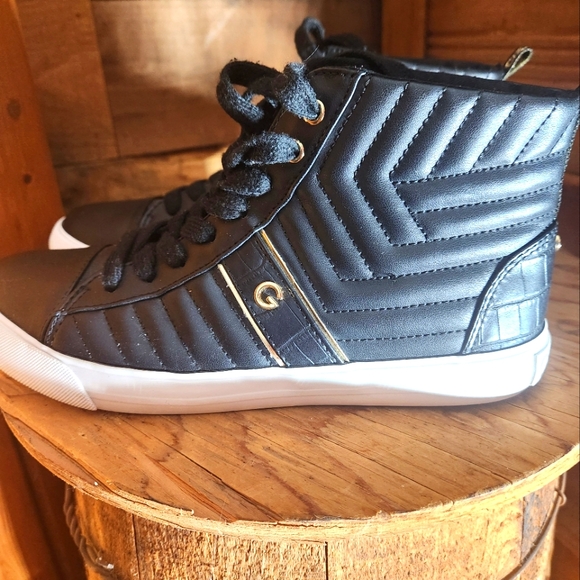 GBG GUESS LOS ANGELES ONIA HIGH TOP SNEAKERS- WOMEN'S SIZE 8.5 - Picture 8 of 13